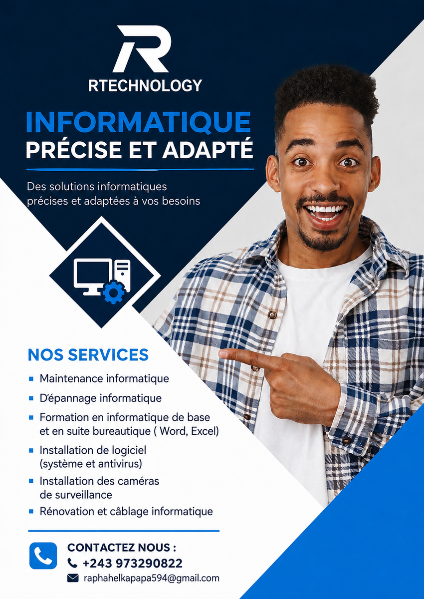 Affiche informatique precise et adaptee