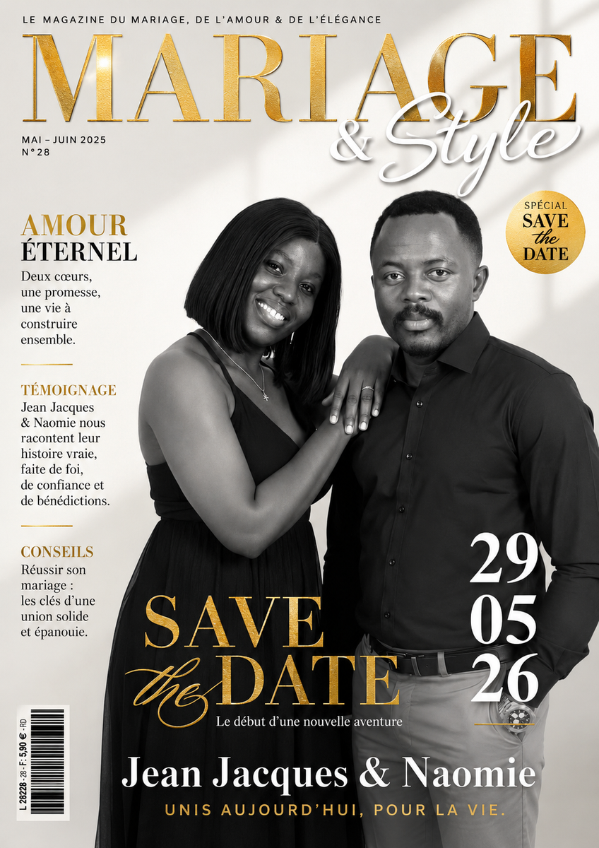 Magazine mariage save the date