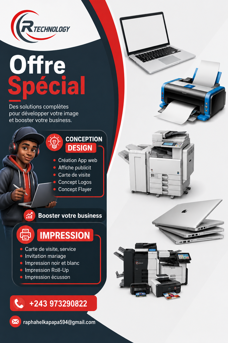 Affiche offre speciale design et impression